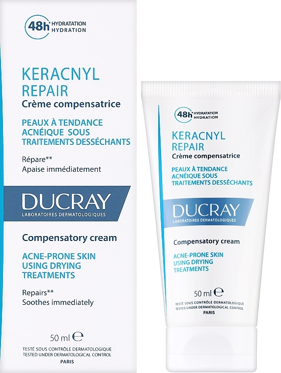 Revitalisierende Creme für zu Akne neigende Haut - Ducray Keracnyl Repair Compensatory Cream — Bild N2