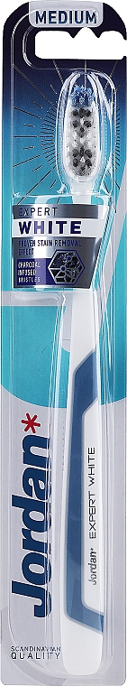 Zahnbürste mittel blau - Jordan Expert White Medium — Bild N1