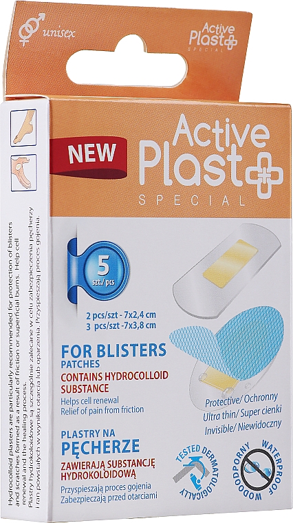 Hydrokolloid-Blasenpflaster - Ntrade Active Plast Special For Blisters — Bild N1