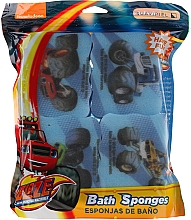 Kinder-Badeschwamm-Set Blaze And The Monster Machines 4 St. hellblau - Suavipiel Bath Sponges Blaze And The Monster Machines — Bild N1