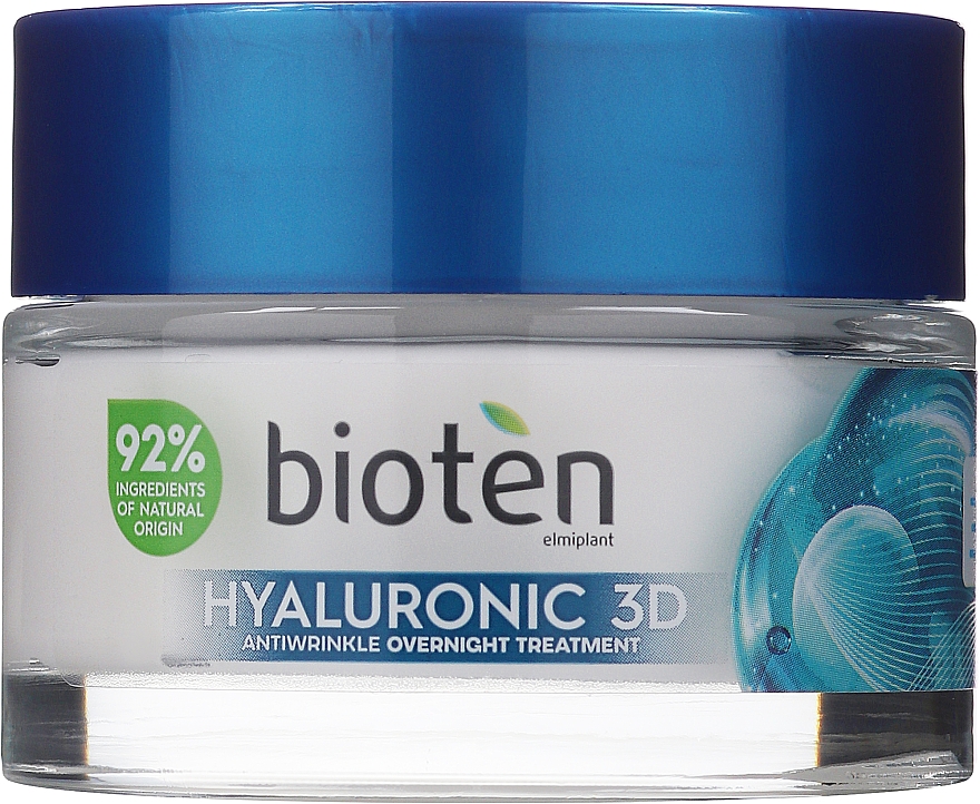 Anti-Falten Nachtcreme 35+ - Bioten Hyaluronic 3D Night Cream — Bild N1