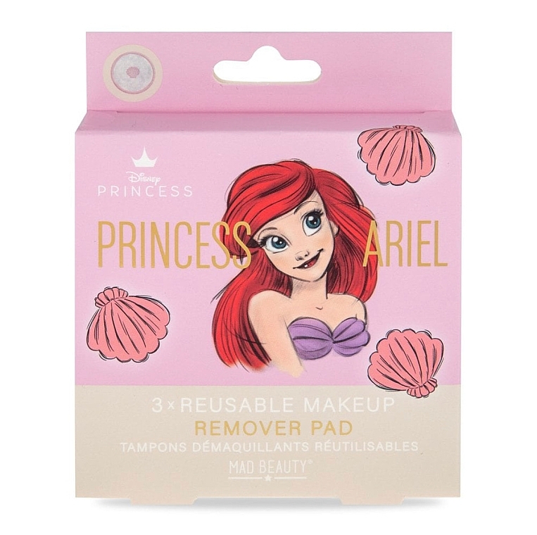 Reinigende wiederverwendbare Gesichtspads - Mad Beauty Disney Princess Remover Pad Ariel — Bild N1