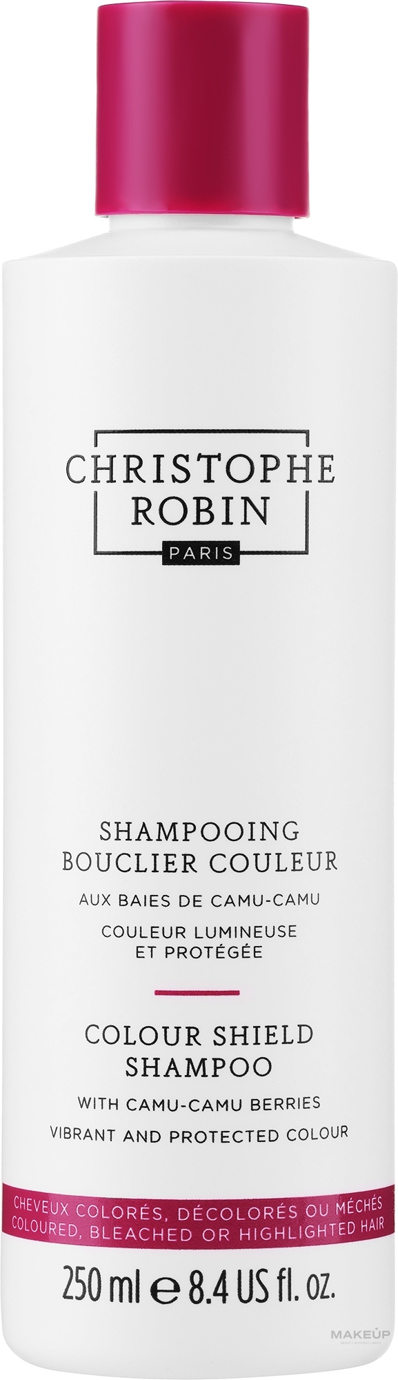 Pflegendes Shampoo für coloriertes und gesträhntes Haar - Christophe Robin Color Shield Shampoo With Camu-Camu Berries — Bild 250 ml