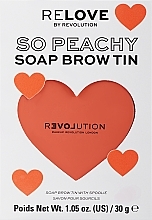Düfte, Parfümerie und Kosmetik Seife für die Augenbrauen - Relove By Revolution So Peachy Soap Brow Tin
