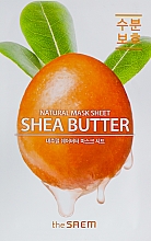 Tuchmaske für das Gesicht mit Sheabutter-Extrakt - The Saem Natural Shea Butter Mask Sheet — Bild N1