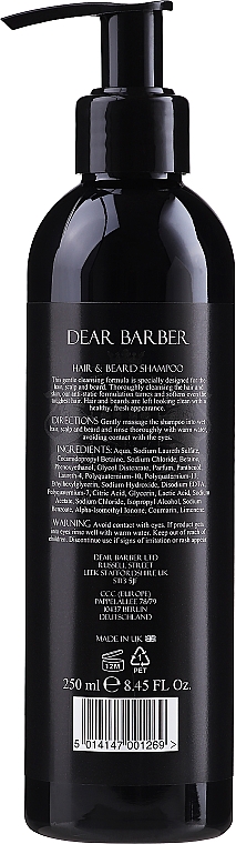 Haar- und Bartshampoo - Dear Barber Shampoo — Bild N2
