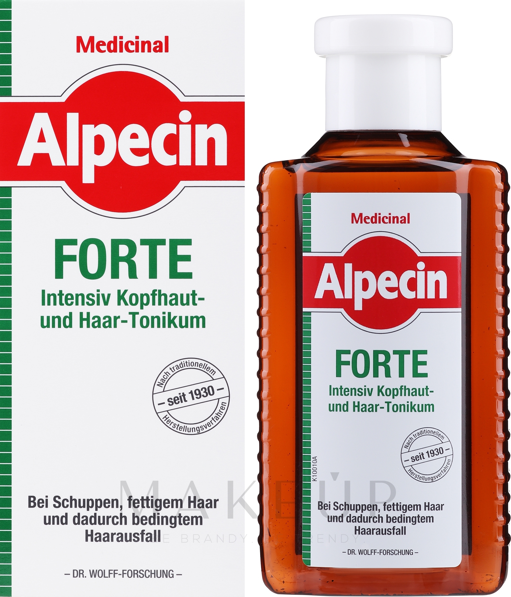 Intensives Kopfhaut- und Haartonikum bei Schuppen, fettigem Haar und Haarausfall - Alpecin Medical Forte — Bild 200 ml