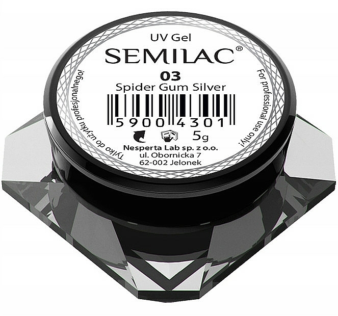 Nagelgel zum Verzieren - Semilac Spider Gum UV Gel — Bild N1