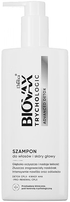 Trichologisches Shampoo für Haar und Kopfhaut - L'biotica Biovax Trychologic Advanced Detox Shampoo  — Bild N1