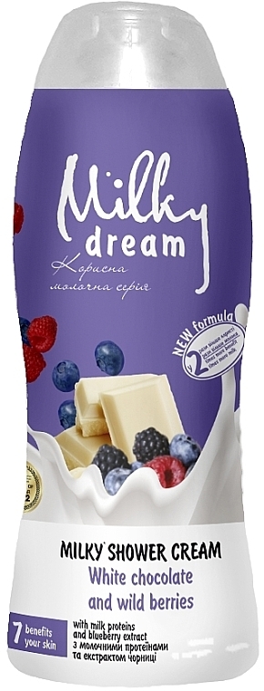 Duschcreme-Gel Weiße Schokolade und Waldbeeren - Milky Dream — Bild N1