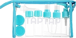 Düfte, Parfümerie und Kosmetik Reise-Kosmetikbehälter-Set in einer Reise-Kosmetiktasche 7 St. - Taptap