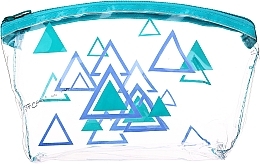 Kosmetiktasche Triangles 93517 türkisblaue Dreiecke - Top Choice — Bild N1