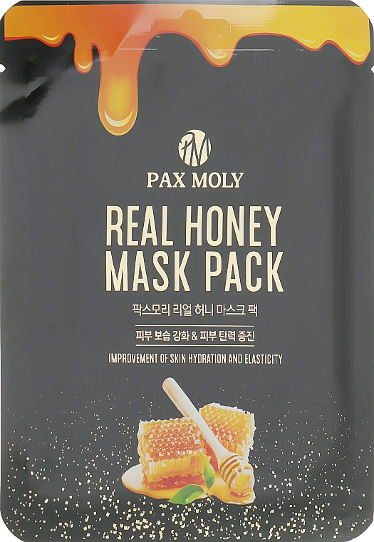 Tuchmaske für das Gesicht mit Honigextrakt - Pax Moly Real Honey Mask Pack — Bild N1