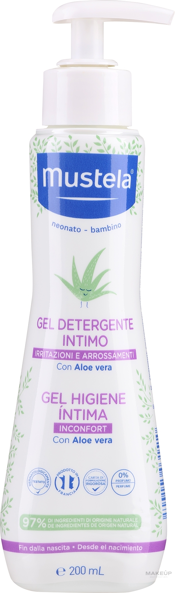 Gel für die Intimhygiene - Mustela Bebe Intimate Cleansing Gel — Bild 200 ml