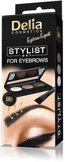 Augenbrauen Lidschatten-Palette - Delia Cosmetics Eyebrow Expert Stylist Set