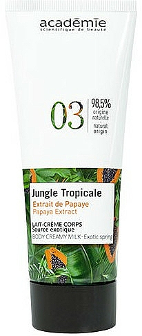 Körpercreme-Milch mit Papayaextrakt - Academie Jungle Tropicale Body Creamy Milk Exotic Spring — Bild N1