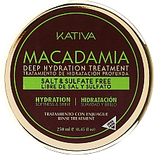 Intensiv feuchtigkeitsspendende Maske für normales und strapaziertes Haar - Kativa Macadamia Deep Hydrating Treatment — Bild N2