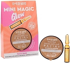 Düfte, Parfümerie und Kosmetik Set - Flor De Mayo Mini Magic Glow Face Set (mask/10ml + amp/2ml)