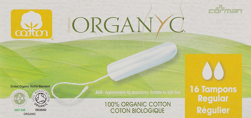 Tampons aus Bio-Baumwolle 16 St. - Corman Organyc Digital Regular — Bild N1