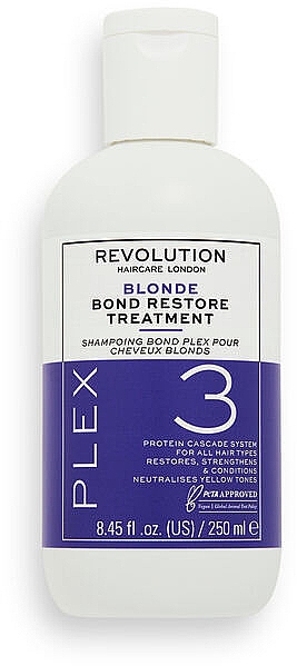 Haarwiederherstellungskomplex - Revolution Haircare Blonde Plex 3 Bond Restore Treatment — Bild N1