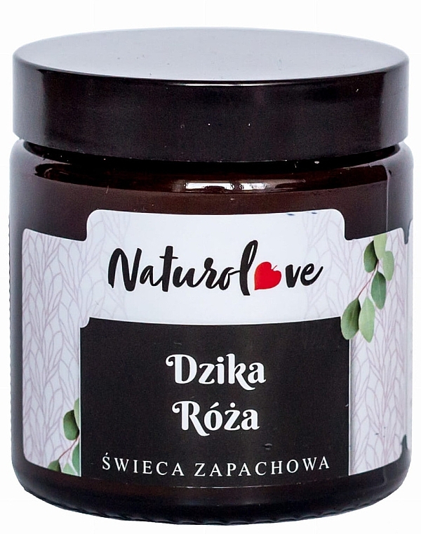 Duftkerze wilde Rose - Naturolove — Bild N1