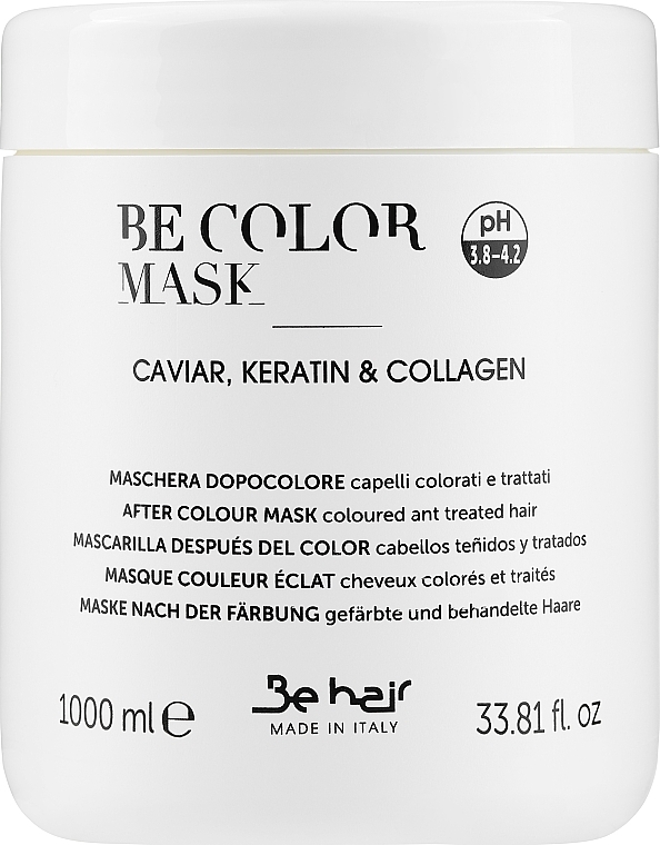 Maske für coloriertes Haar mit Kaviar und Keratin - Be Hair Be Color Caviar, Keratin And Collagen Mask — Bild N3