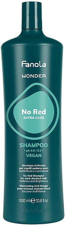 Shampoo zur Neutralisierung von Rottönen - Fanola Wonder No Red Extra Care Shampoo — Bild N1