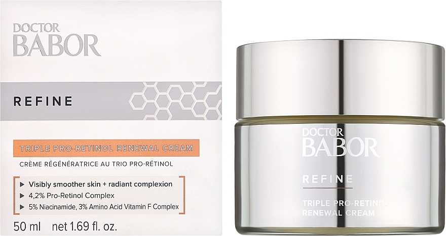 Regenerierende Gesichtscreme mit Pro-Retinol - Babor Doctor Babor Refine Cellular Triple Pro-Retinol Renewal Cream — Bild N2