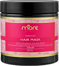 Haarmaske mit Hyaluronsäure und Biotin - More Beauty Hair Mask With Hyaluronic Acid And Biotin — Bild N1