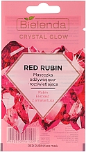 Düfte, Parfümerie und Kosmetik Pflegende und aufhellende Gesichtsmaske mit Amarant-Extrakt und Rubin - Bielenda Crystal Glow Red Rubin