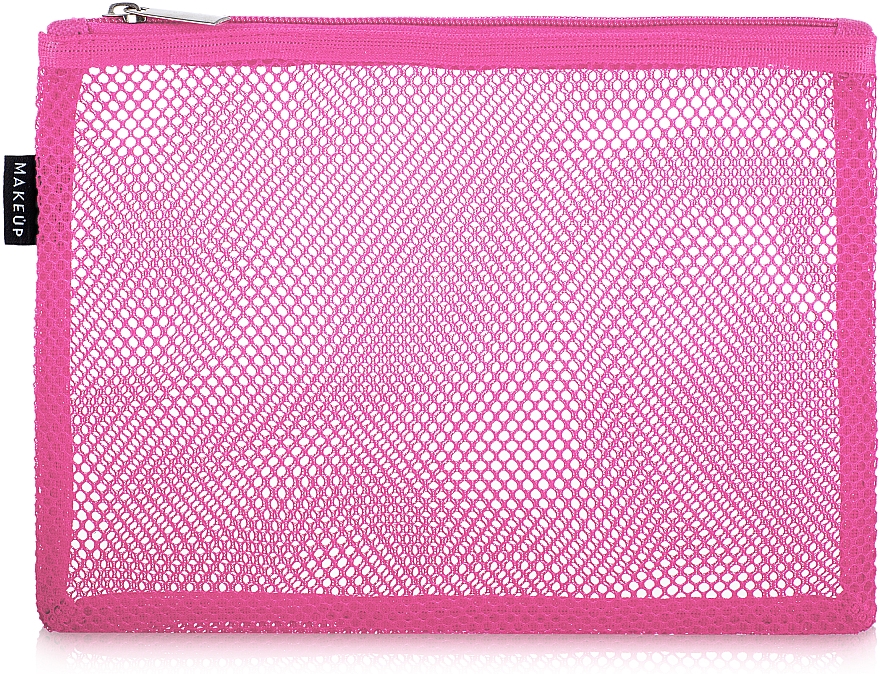 Reisekosmetiktasche rosa Pink mesh 23x15 cm - MAKEUP — Bild N1