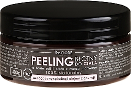 Düfte, Parfümerie und Kosmetik 100% Natürliches Schlamm-Körperpeeling mit Spirulina und Kaktusfeigenöl - E-Fiore Body Peeling