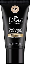 Polygel zur Nagelverlängerung mit Schimmer - Divia Polygel Shimmer — Bild N1