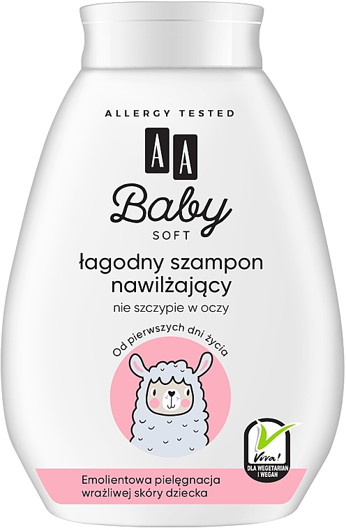 Mildes feuchtigkeitsspendendes Babyshampoo - AA Baby Soft