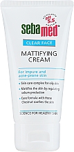 Düfte, Parfümerie und Kosmetik Mattierende Gesichtscreme für fettige Haut mit Unvollkommenheiten - Sebamed Clear Face Mattifying Cream