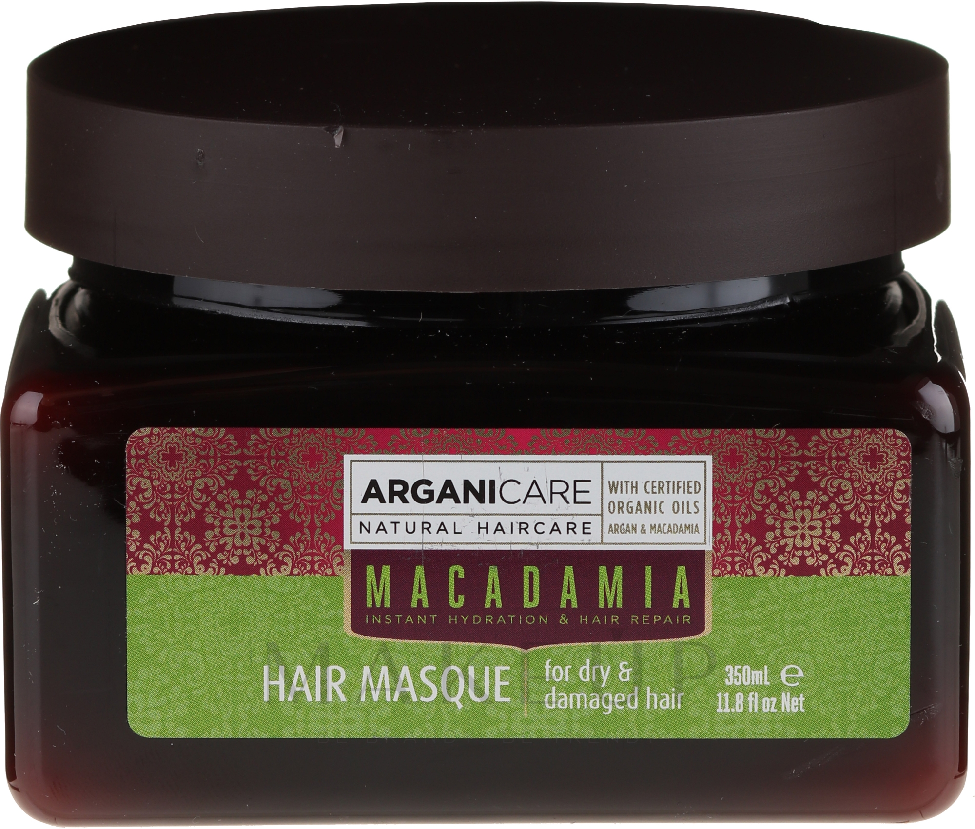 Pflegende und regenerierende Haarmaske mit Macadamia- und Arganöl - Arganicare Silk Macadamia Hair Mask — Bild 350 ml