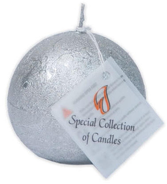 Parfümfreie Kerze Sphere 6 cm silver - ProCandle Special Collection Of Candles — Bild N1