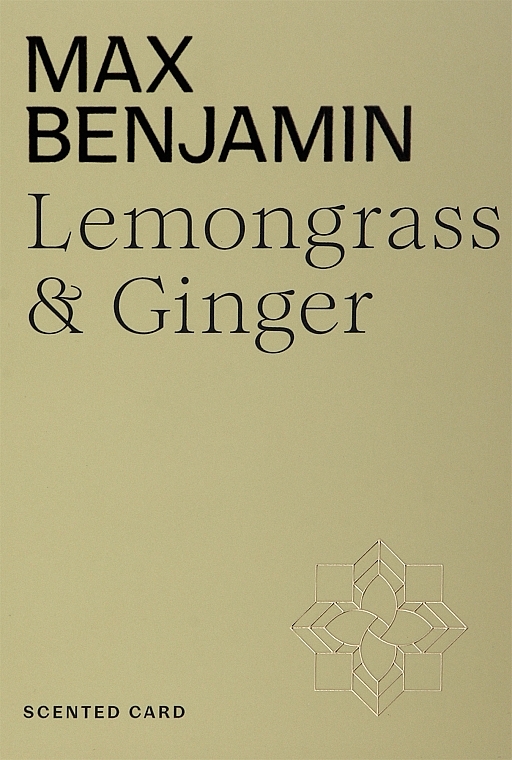 Aromasäckchen - Max Benjamin Scented Card Lemongrass & Ginger — Bild N1