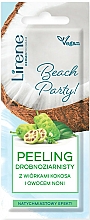 Düfte, Parfümerie und Kosmetik Feinkörniges Gesichrspeeling mit Kokosnuss und Noni-Frucht - Lirene Beach Party!