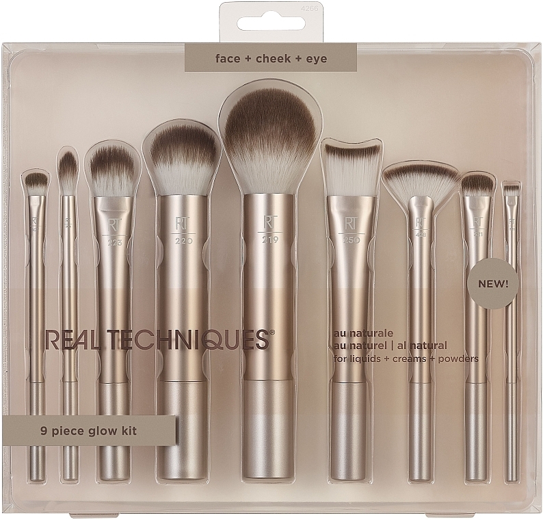 Make-up Pinselset - Real Techniques Au Naturale Makeup Brush Kit — Bild N1