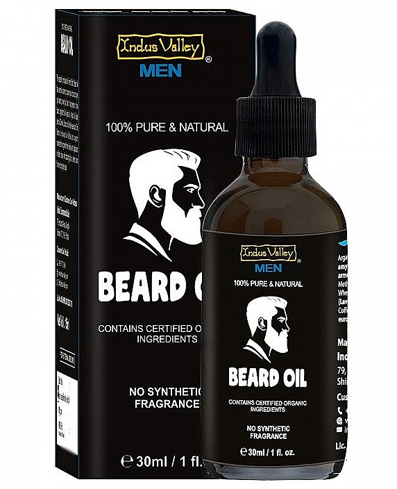 Natürliches Bartöl zum Haarwachstum - Indus Valley Men Beard Oil — Bild N1