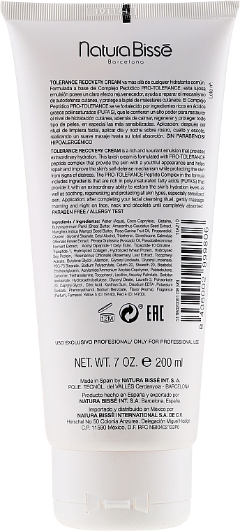 Pflegende und regenerierende Gesichtscreme für empfindliche Haut - Natura Bisse NB Ceutical Tolerance Recovery Cream — Bild N2