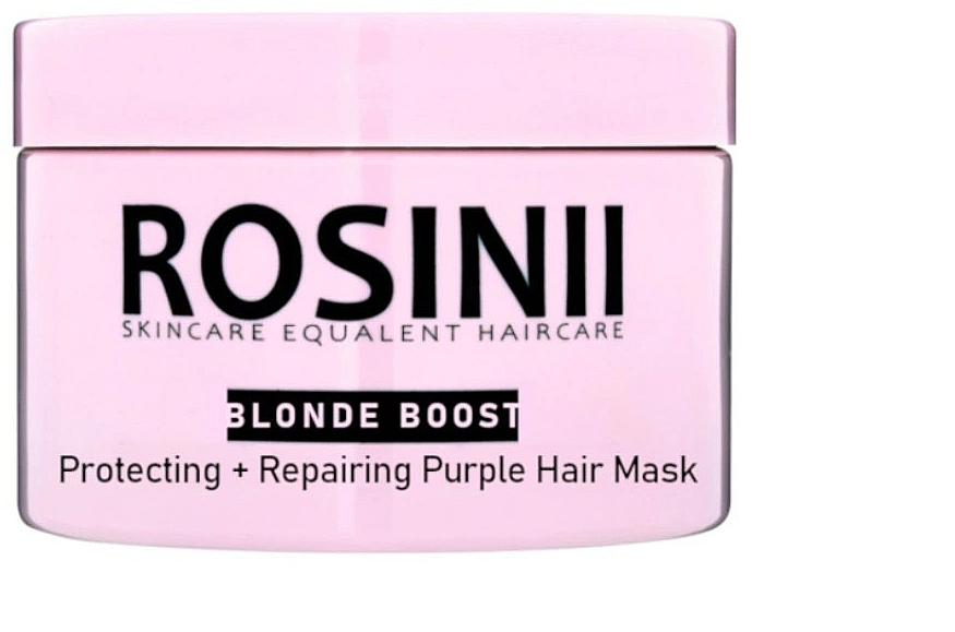 Schützende und reparierende Haarmaske - Rosinii Blonde Boost Protecting + Repairing Purple Hair Mask — Bild N1