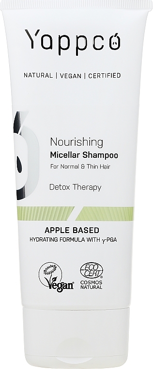 Nährendes Mizellen-Shampoo für normales und dünnes Haar - Yappco Nourishing Micellar Shampoo — Bild N1