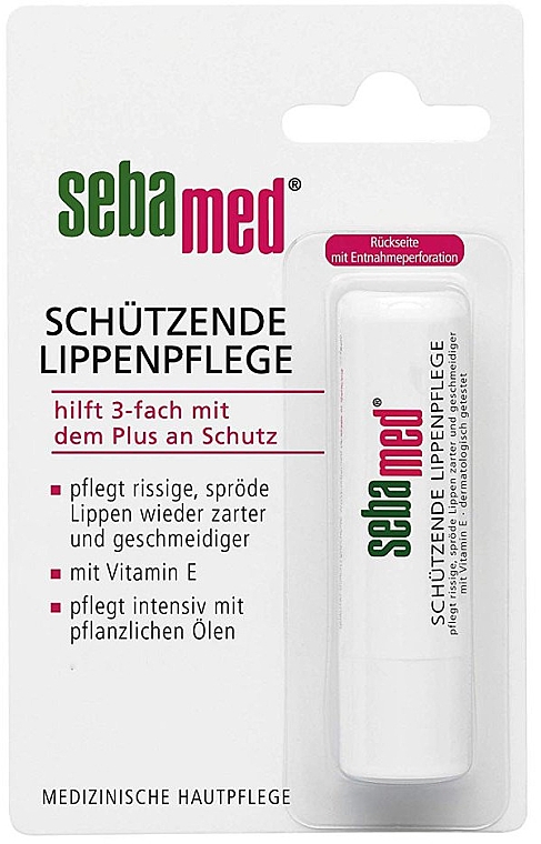 Schützender und pflegender Lippenbalsam mit pflanzlichen Ölen und Vitamin E - Sebamed — Bild N1