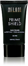 Düfte, Parfümerie und Kosmetik Mattierende Make-Up Base - Milani Prime Shield Face Primer Mattifying + Pore-minimizing
