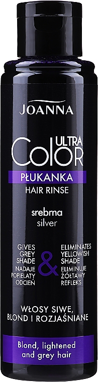 Silberne Tönungsspülung für aufgehelltes, blondes und graues Haar - Joanna Ultra Color System — Bild N1