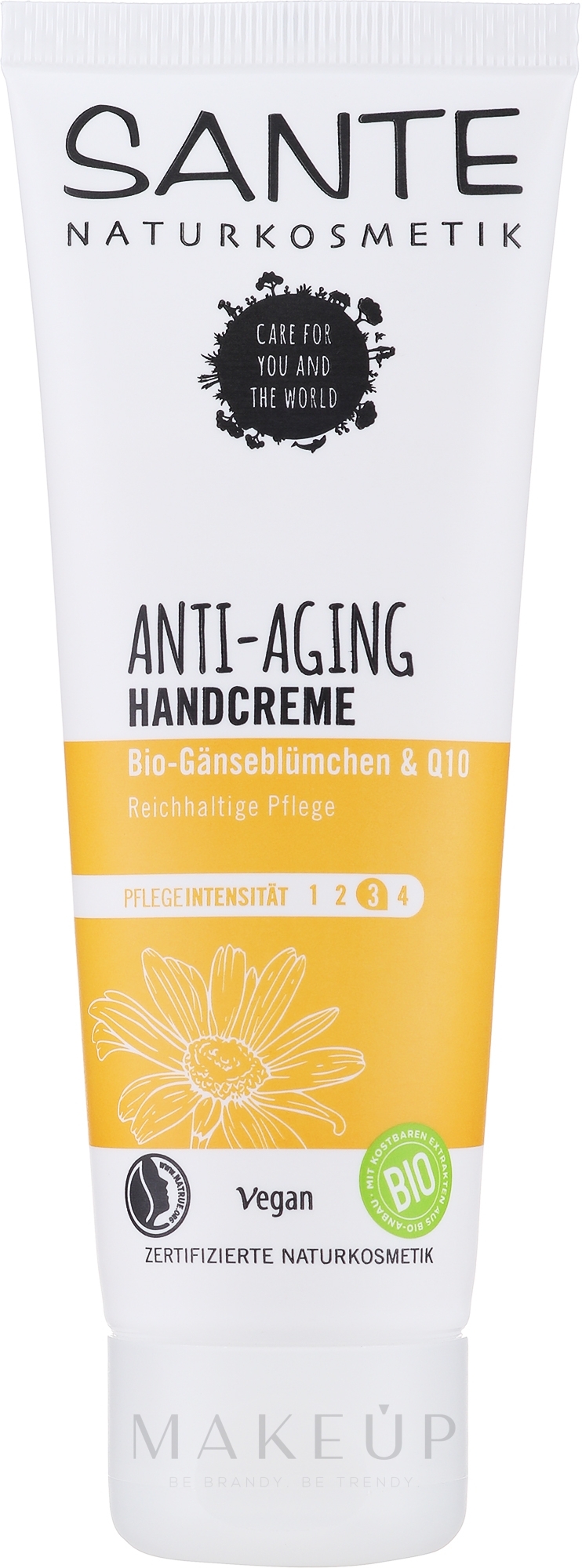 Bio-Handcreme mit Gänseblümchen und Shea - Sante Anti Aging Handcreme Q10 — Bild 75 ml