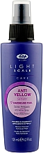 Düfte, Parfümerie und Kosmetik Hitzeschutzspray mit violetten Pigmenten gegen Gelbstich - Lisap Light Scale Anti Yellow Spray