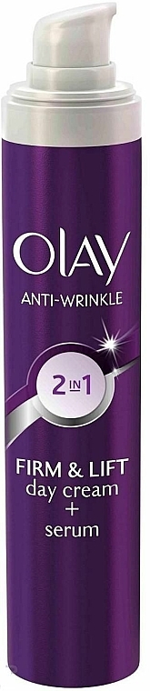 Anti-Falten straffende Tagescreme - Olay Anti Wrinkle Firm & Lift 2in1Day Cream And Serum — Bild N3